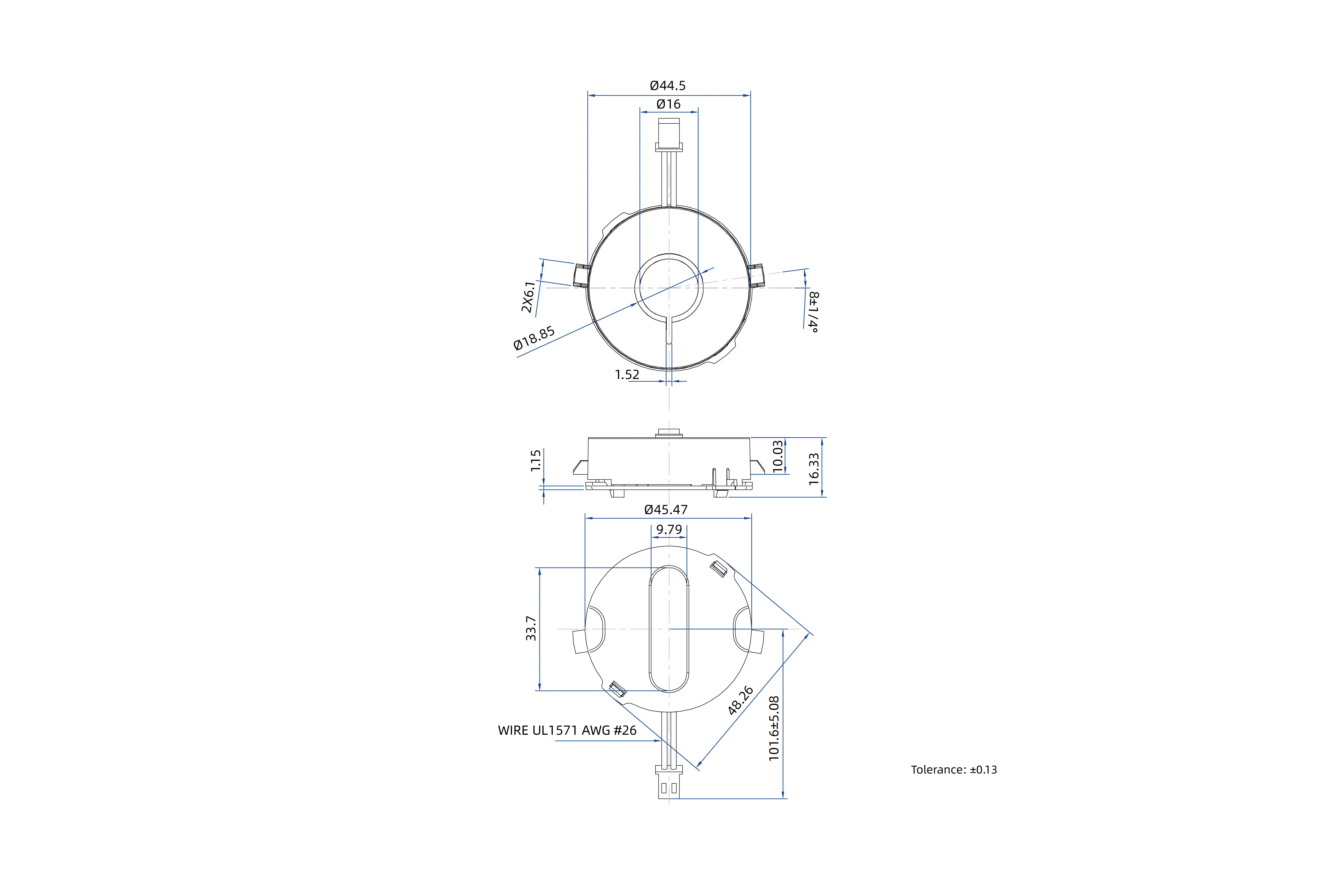 piezoelectricbuzzerdimension